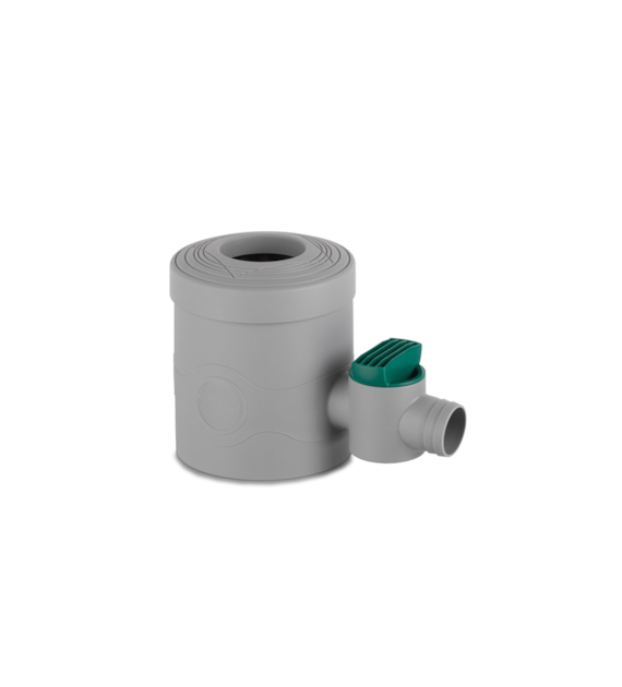 Zbieracz z filtrem i zaworem, szary