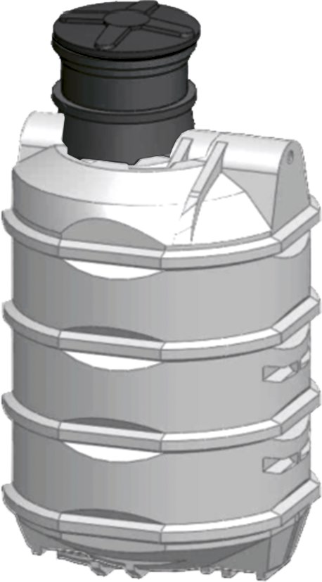 Zbiornik pionowy na wodę pitną 1550 l