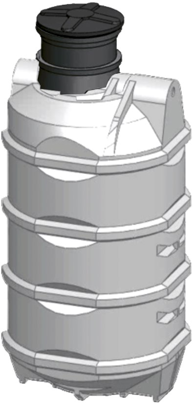 Zbiornik pionowy na wodę pitną 2050 l