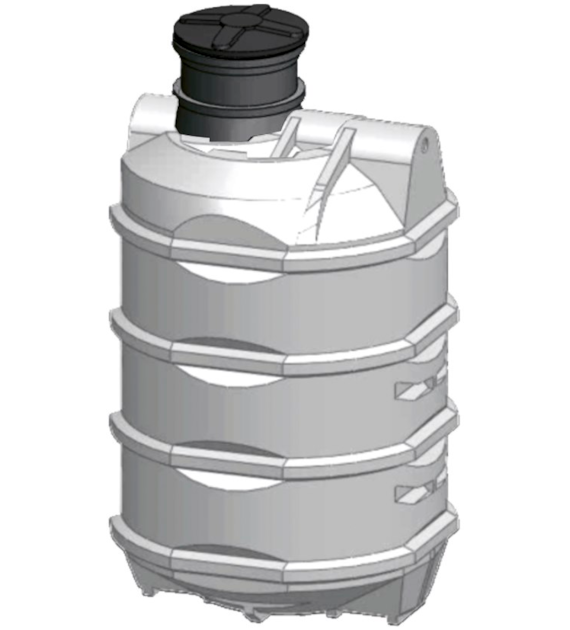 Zbiornik pionowy na wodę pitną 3000 l