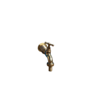 Kranik gwint zewnętrzny 3/4'', mosiężny do zbiorników Grande, Rimini, Verona