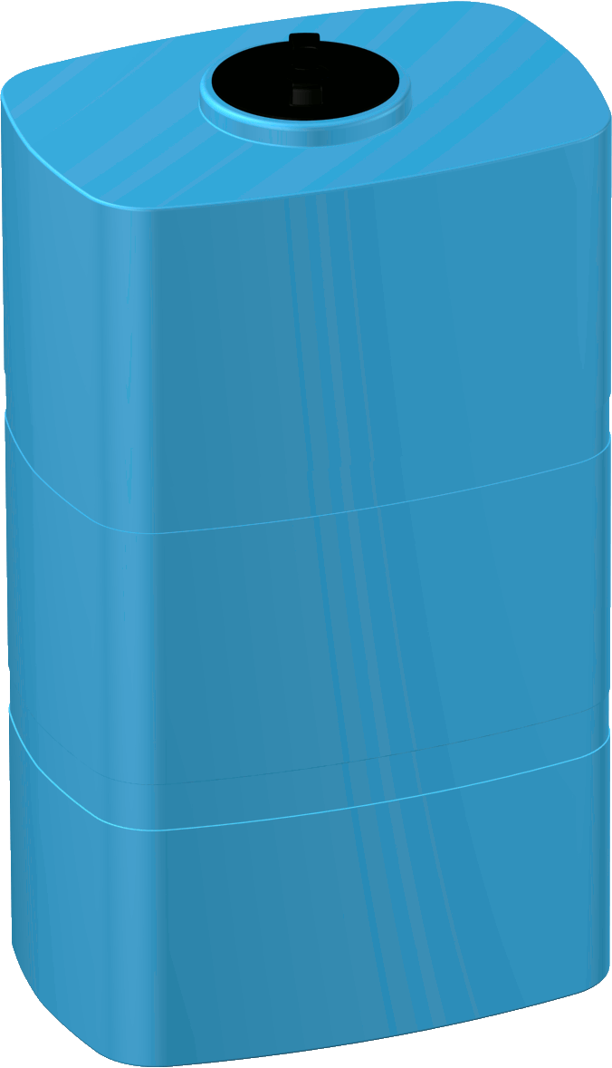 Zbiornik Box 500 niebieski