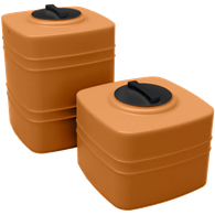 Zbiornik Cubo 300 terakota