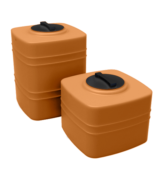 Zbiornik Cubo 300 terakota