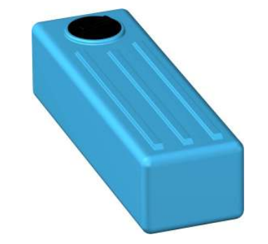 Zbiornik Sottotetto 300 niebieski