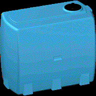 Zbiornik Valigia 1000 niebieski