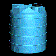 Zbiornik Verticale 10 000 niebieski