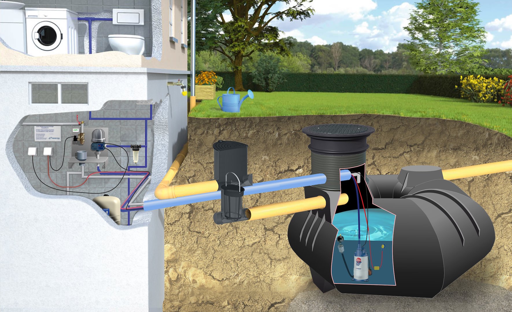Zestaw domowo-ogrodowy ECO Octagon 11000 l