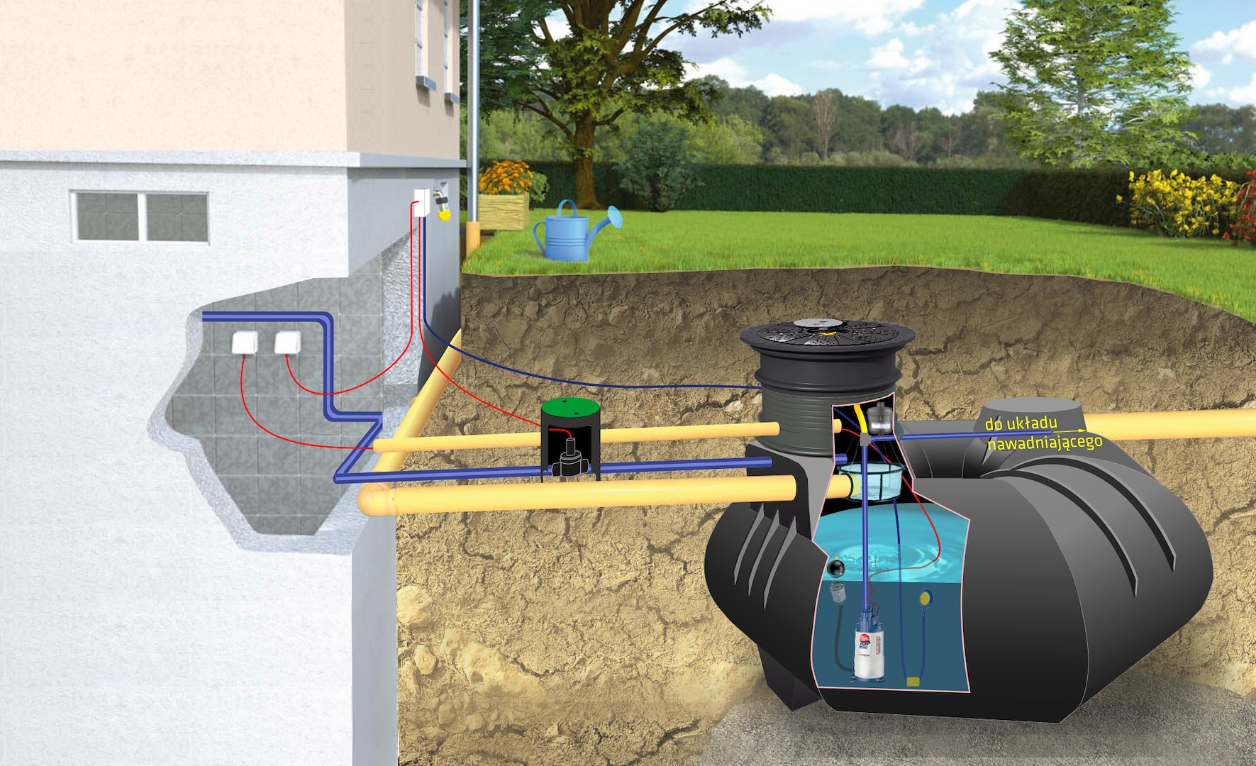 Zestaw ogrodowy PREMIUM Octagon 4000L